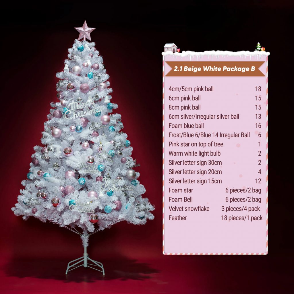 Diamante Polka Frosty Three Piece set Bauble Sparkle Christmas Tree Decoration 